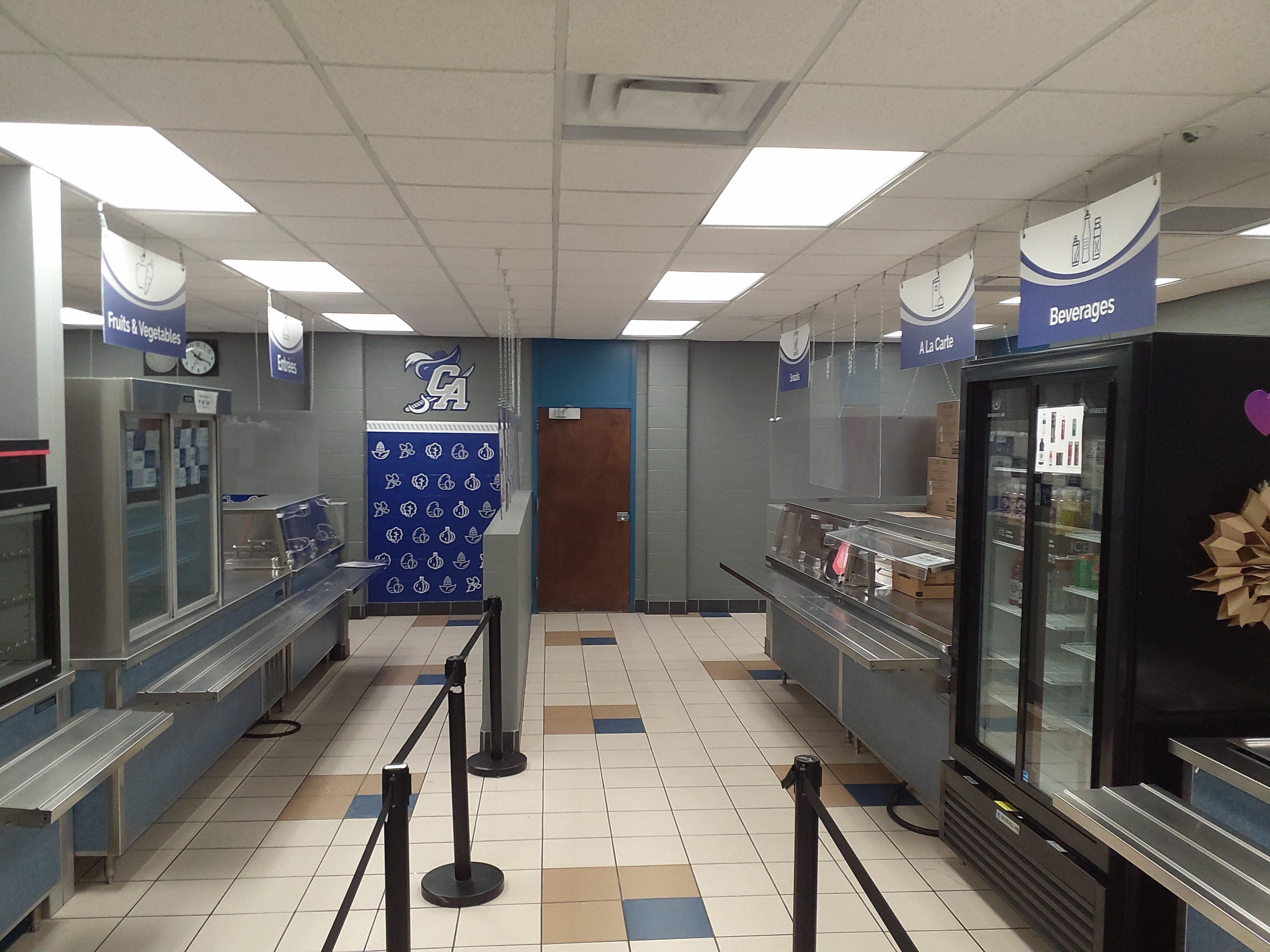 Signage Extravaganza in the Carman-Ainsworth School Kitchens