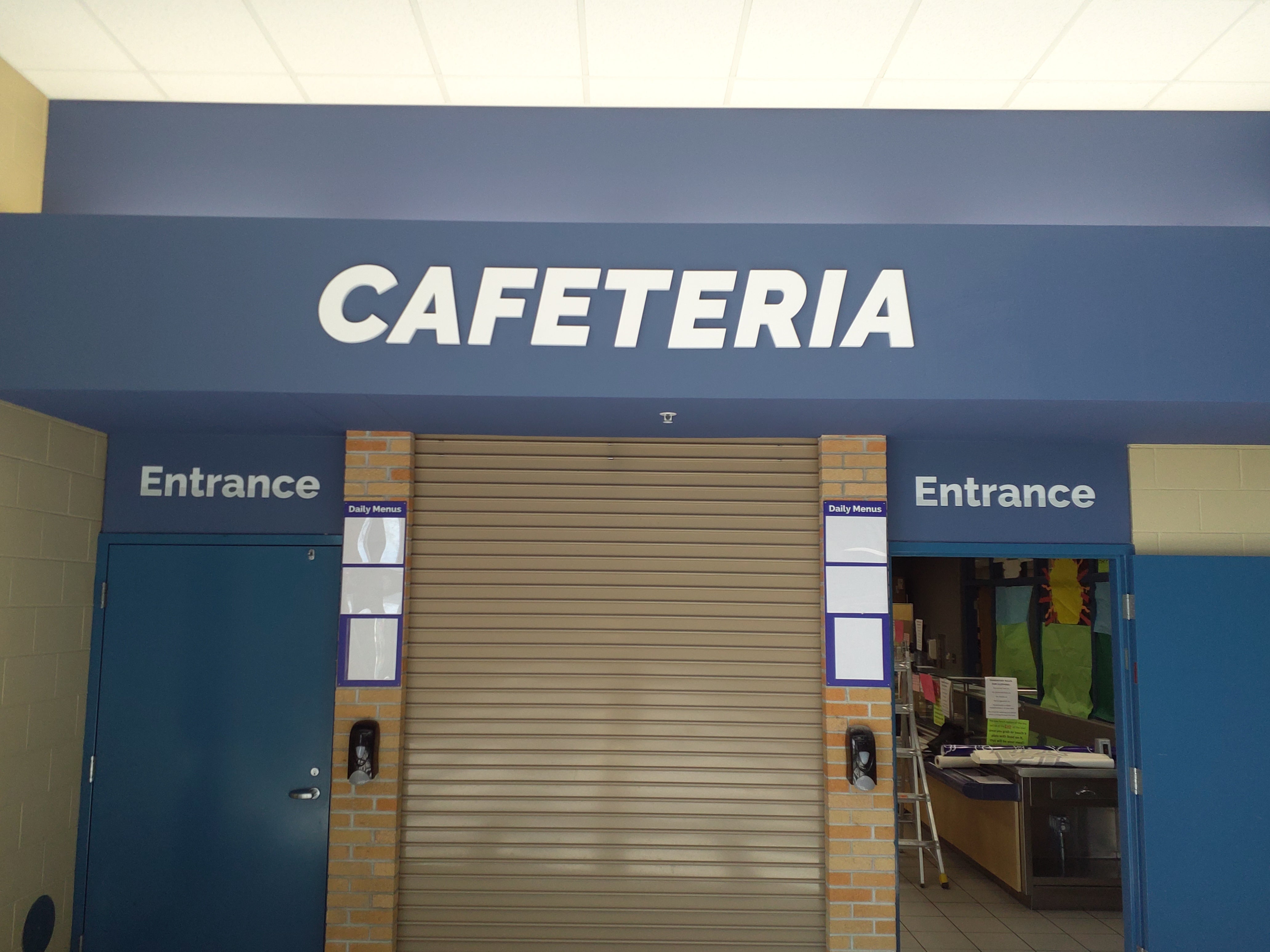 Signage Extravaganza in the Carman-Ainsworth School Kitchens