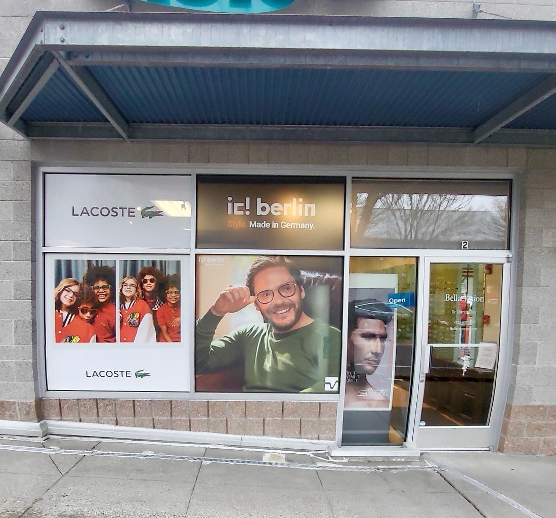 Retail Window Graphics Draws Customers In - Bella Vision, Woodinville, WA