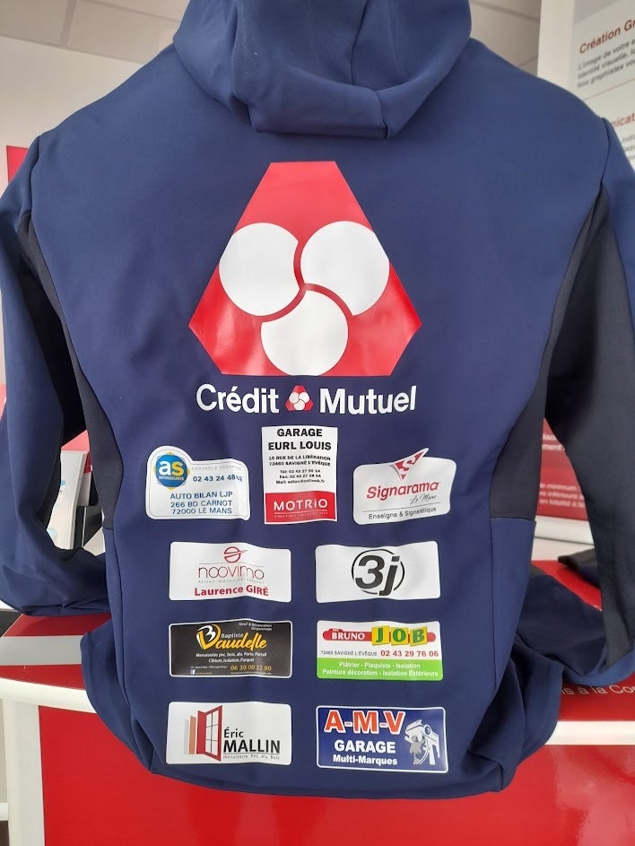 Marquage de vestes pour l'association Les Cramés du Bitume