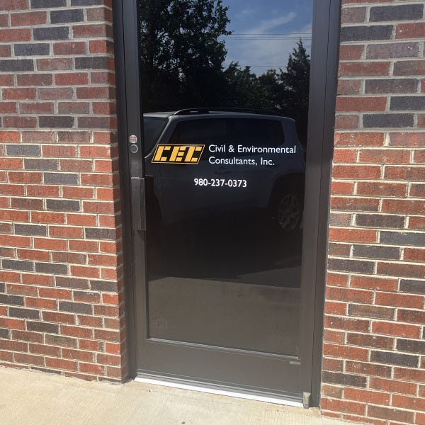 CEC Glass Door Vinyl