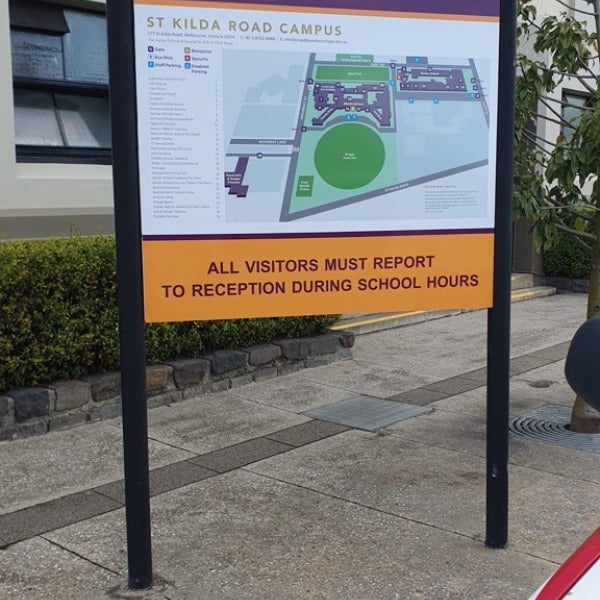 Renewing Wesley College signs
