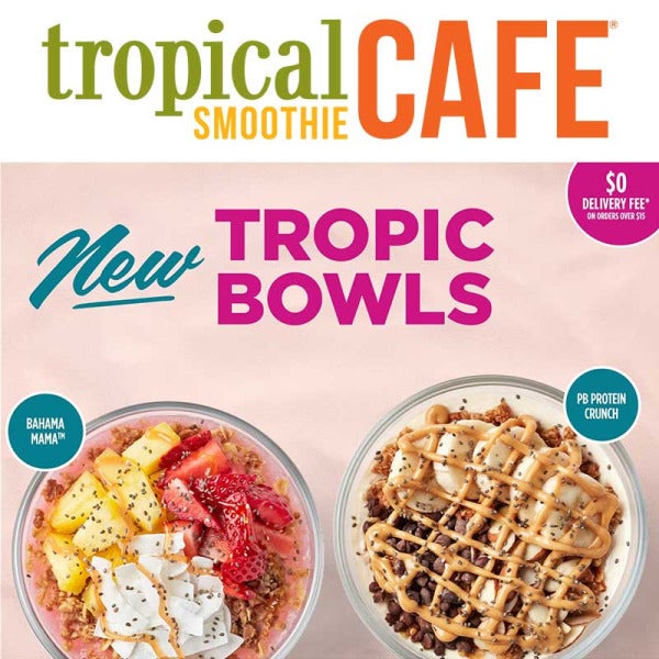 Tropical Smoothie Cafe Unveils Two Tempting Tropic Bowls - A Tropical Paradise for Your Taste Buds Tropical Smoothie Cafe Unveils Two Tempting Tropic Bowls - A Tropical Paradise for Your Taste Buds