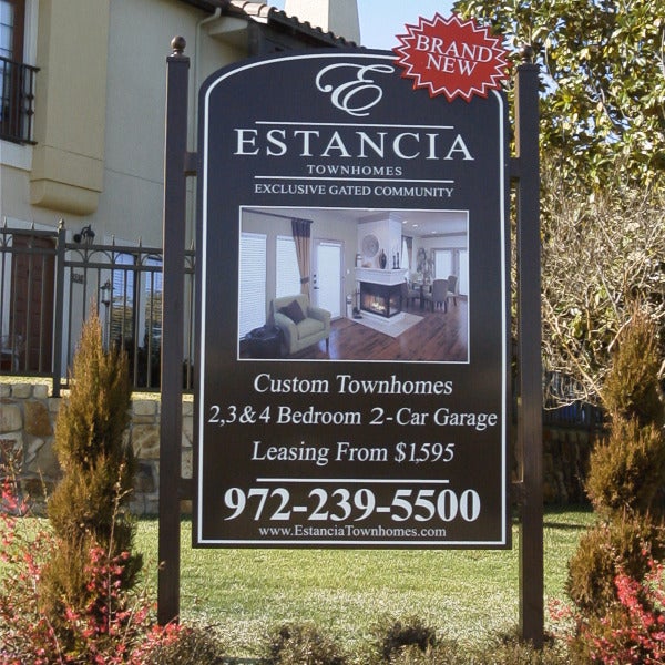 Apartment Leasing Sign Idea