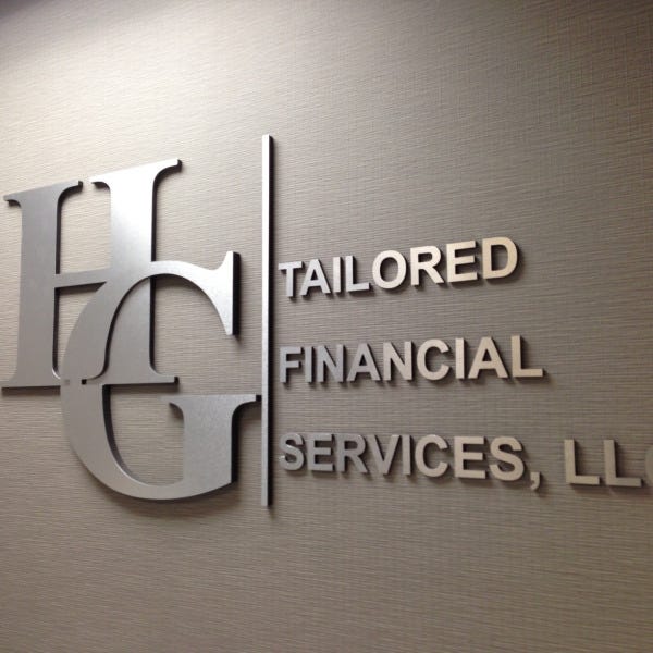 Brushed Alumninum Laminate Letters