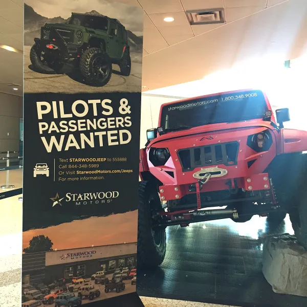 Car Dealership Lobby Sign