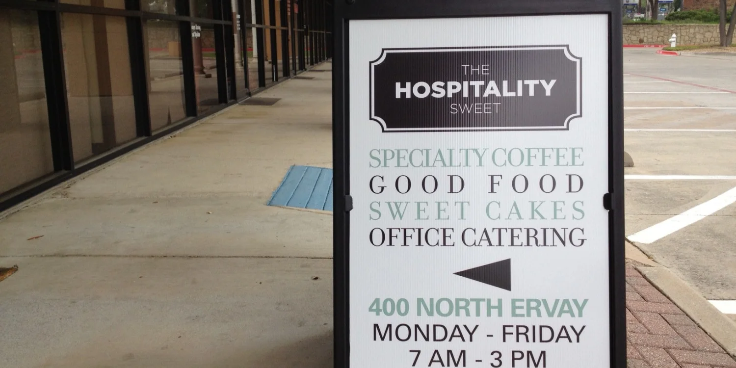 Sidewalk Signs & Curb Signs