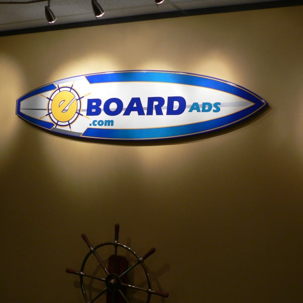 Surfboard Corporate Lobby Sign