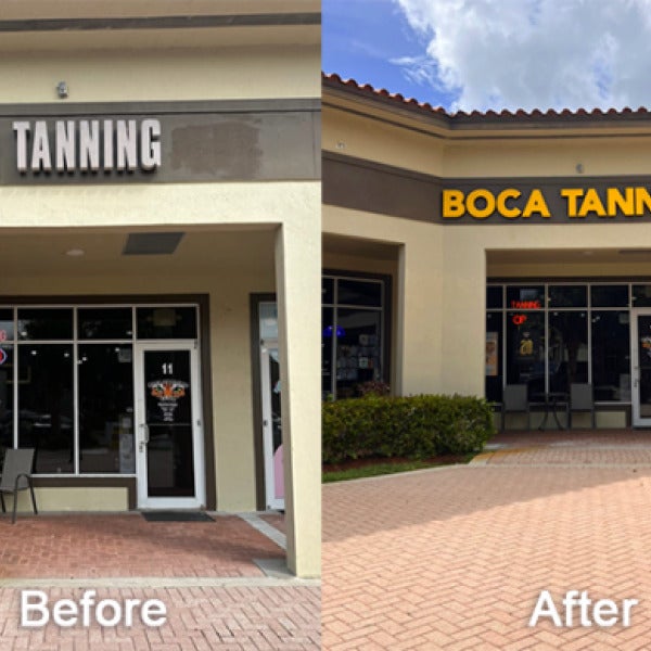 Boca Tanning, Front Illuminated Channel Letters