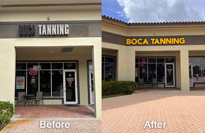 Boca Tanning, Front Illuminated Channel Letters
