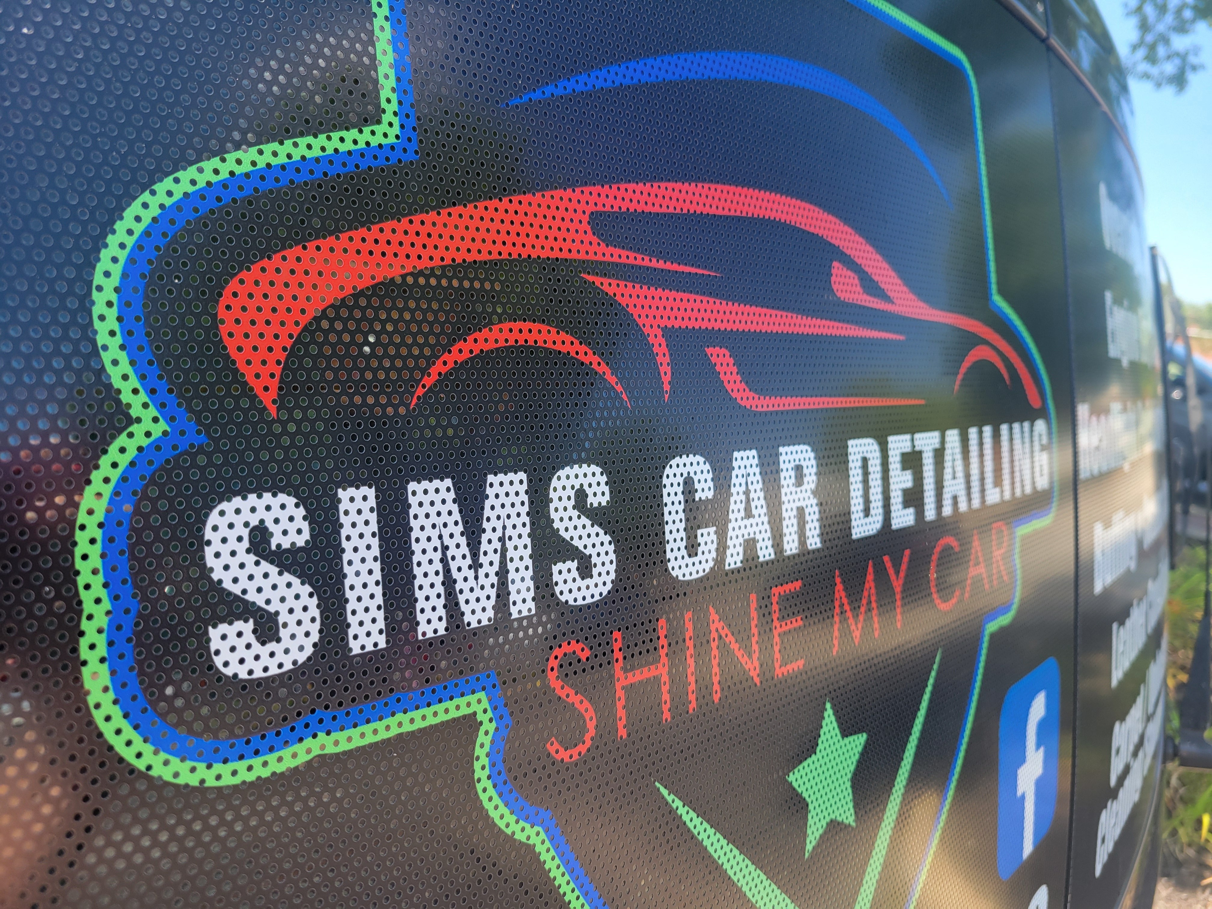 Perforated Vinyl for Mobile Detailer
