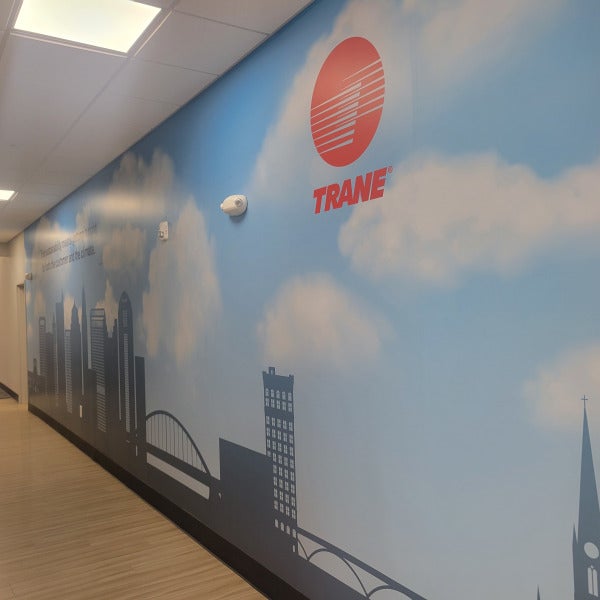 Wall Mural for Trane's New Columbus Airport Facility