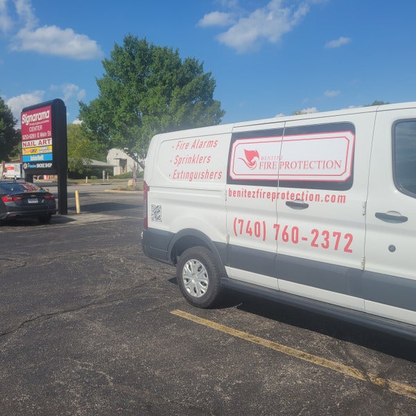 Vehicle Graphics for Benitez Fire Protection's New Van