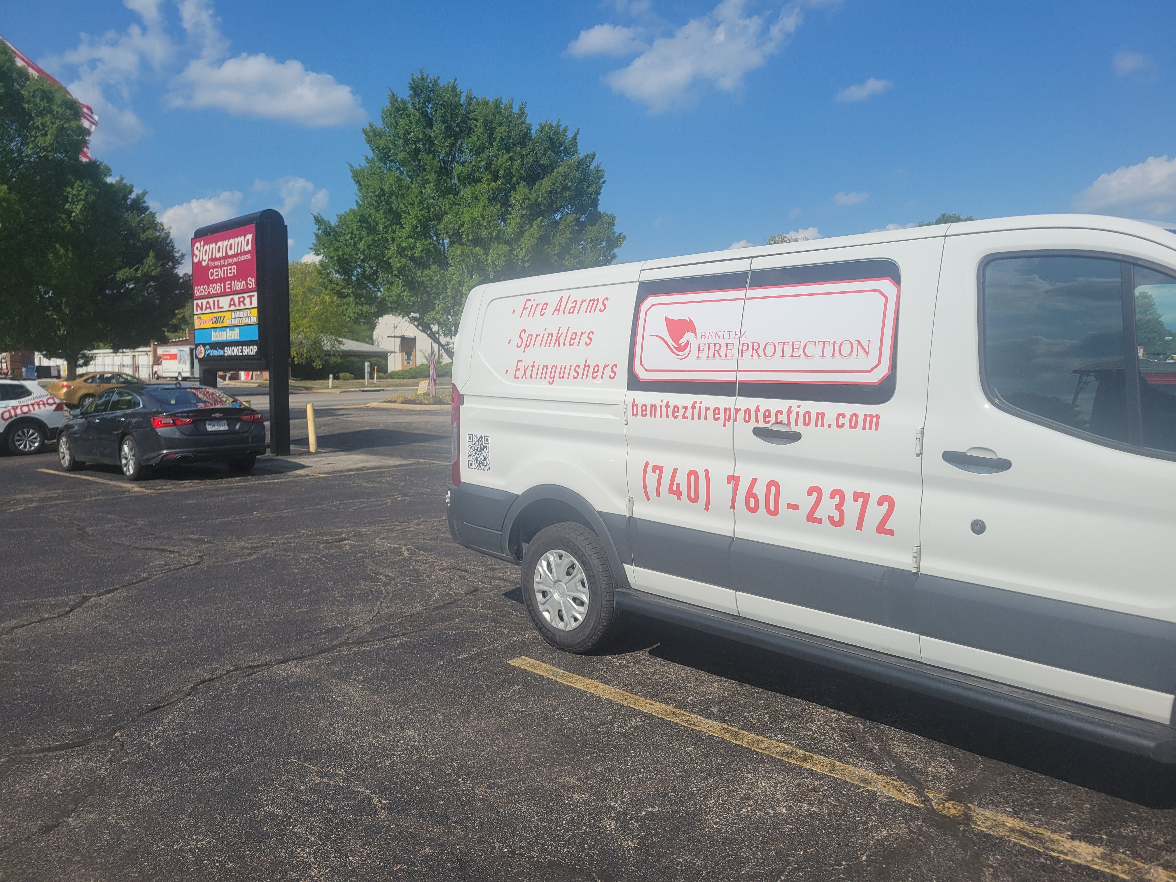 Vehicle Graphics for Benitez Fire Protection's New Van