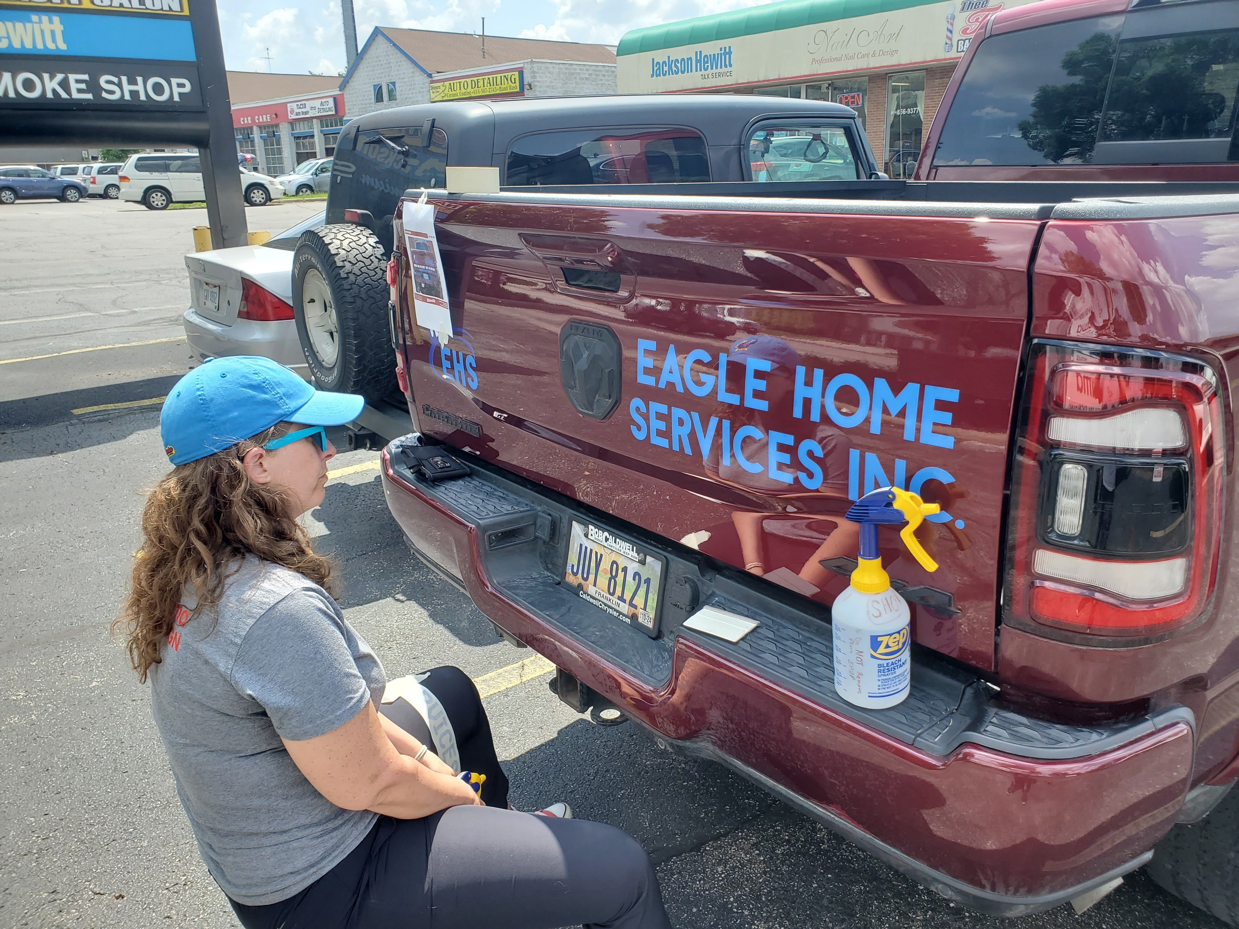 Vehicle Lettering for Eagle Home Services