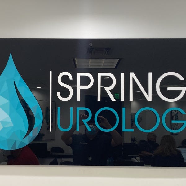 Springs Urology Dimensional Lobby Sign