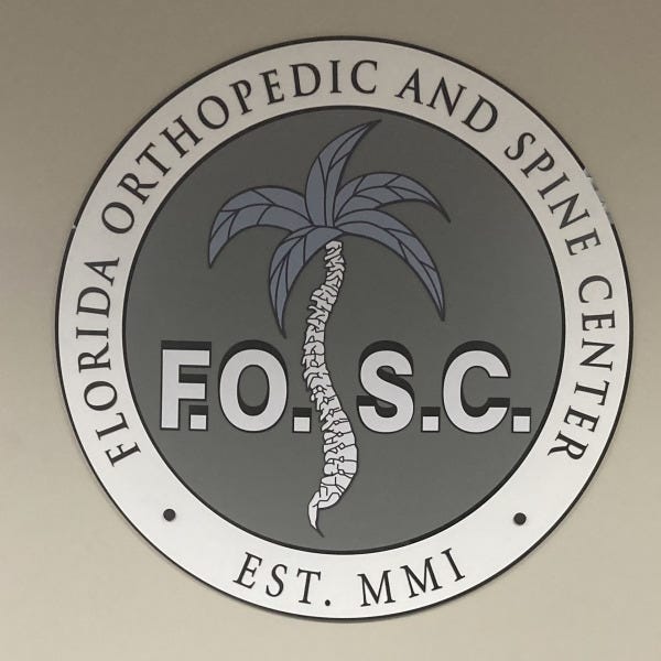 Florida Orthopedic Dimensional Logo Sign