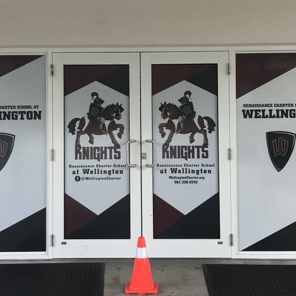 Renaissance Charter Wellington Florida Perf Window Graphics