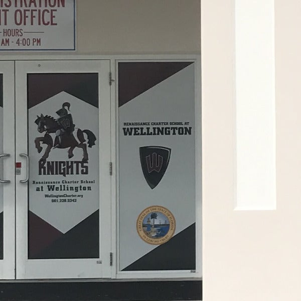 Renaissance Charter Wellington Florida Perf Window Graphics