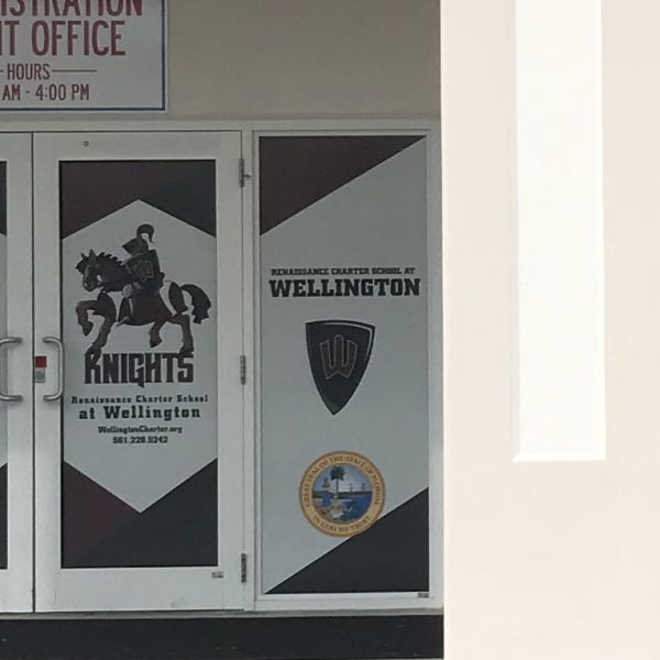 Renaissance Charter Wellington Florida Perf Window Graphics