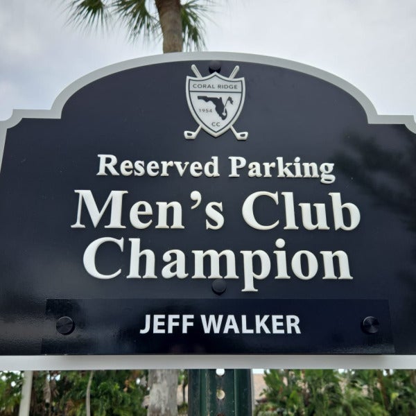 Coral Ridge Country Club, Aluminum Posted Signs