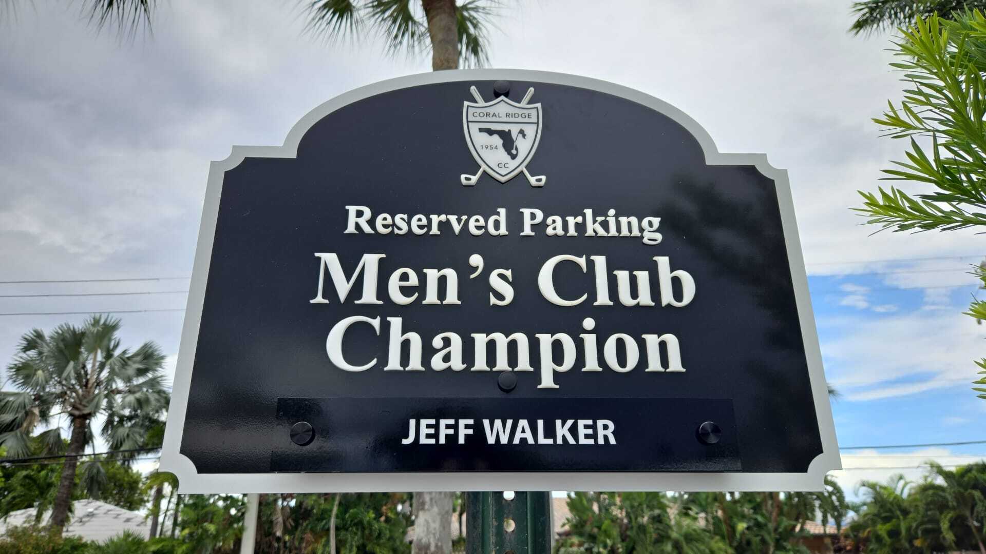 Coral Ridge Country Club, Aluminum Posted Signs