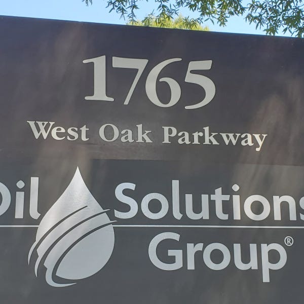 Oil Solution Group Entrance Sign