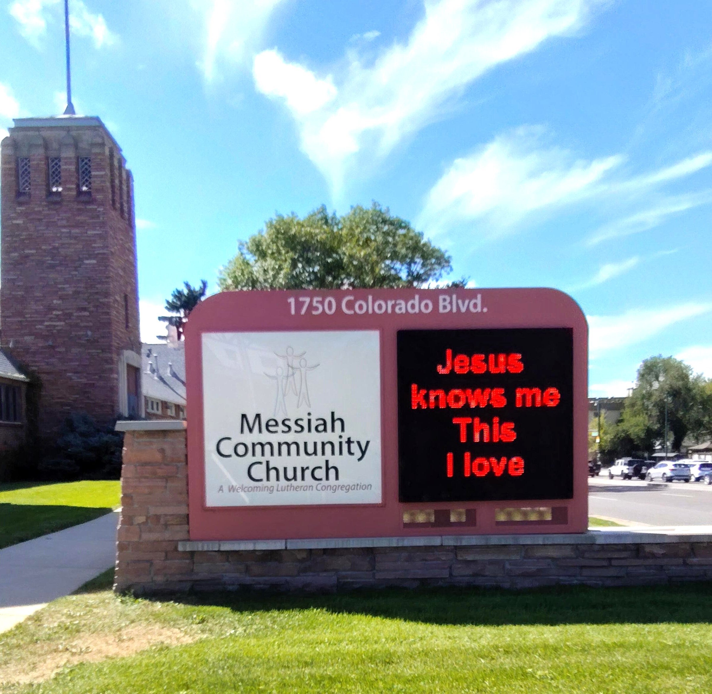 MESSIAH COMMUNITY CHURCH - ELECTRONIC MESSAGE CENTER