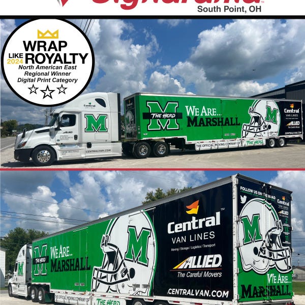 "We Are Marshall" Tractor Trailer Wrap