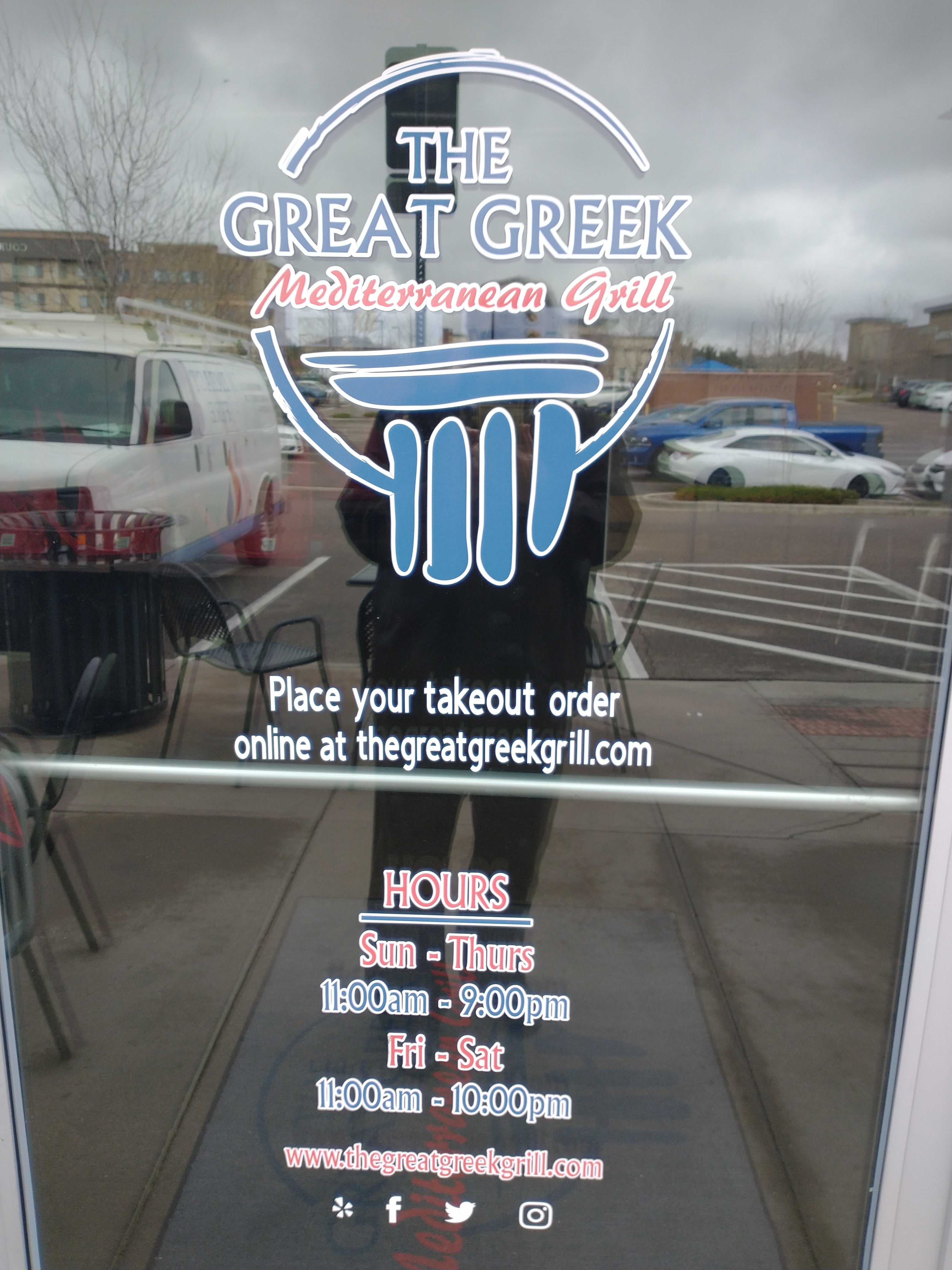 THE GREAT GREEK AMERICAN GRILL - DOOR AND WINDOW GRAPHICS