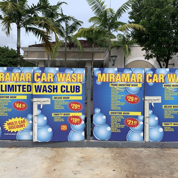 Boca Gas Station Miramar, FL door wraps