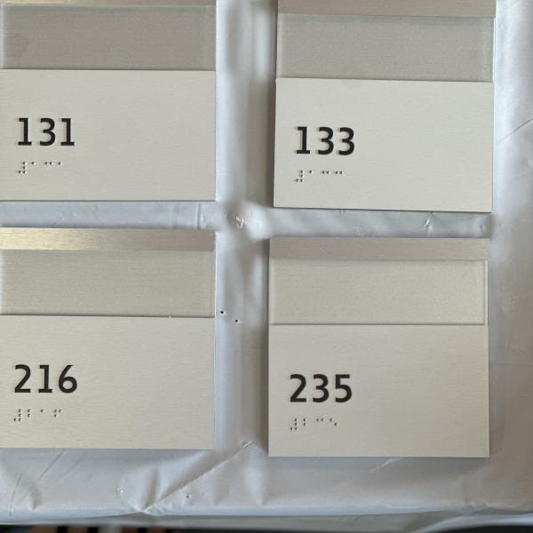 Braille Signs