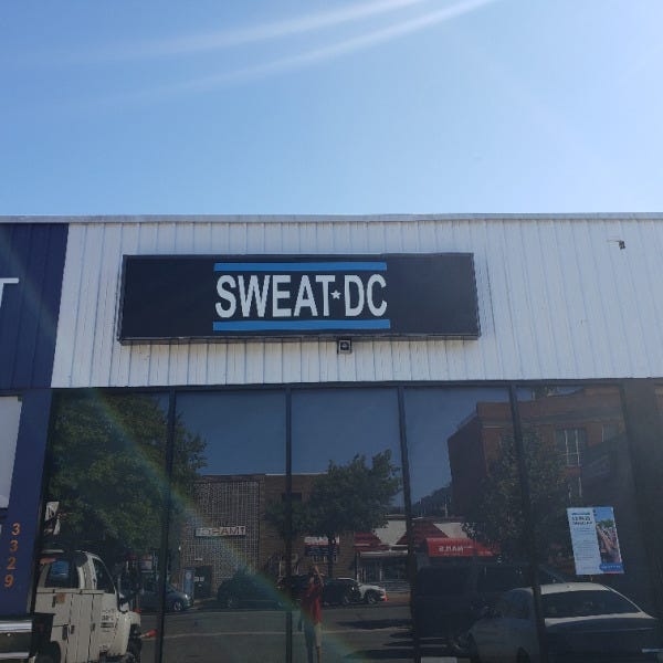 Sweat DC Lightbox Sign