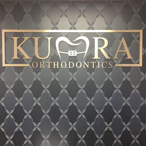 Kumra Orthodontics (Washington DC) - Metal Laminate Dimensional Reception Sign