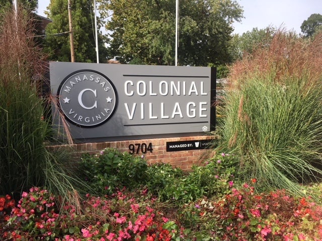 Aluminum Monument with 3-D Logo for Colonial Village Apartments in Manassas Virginia