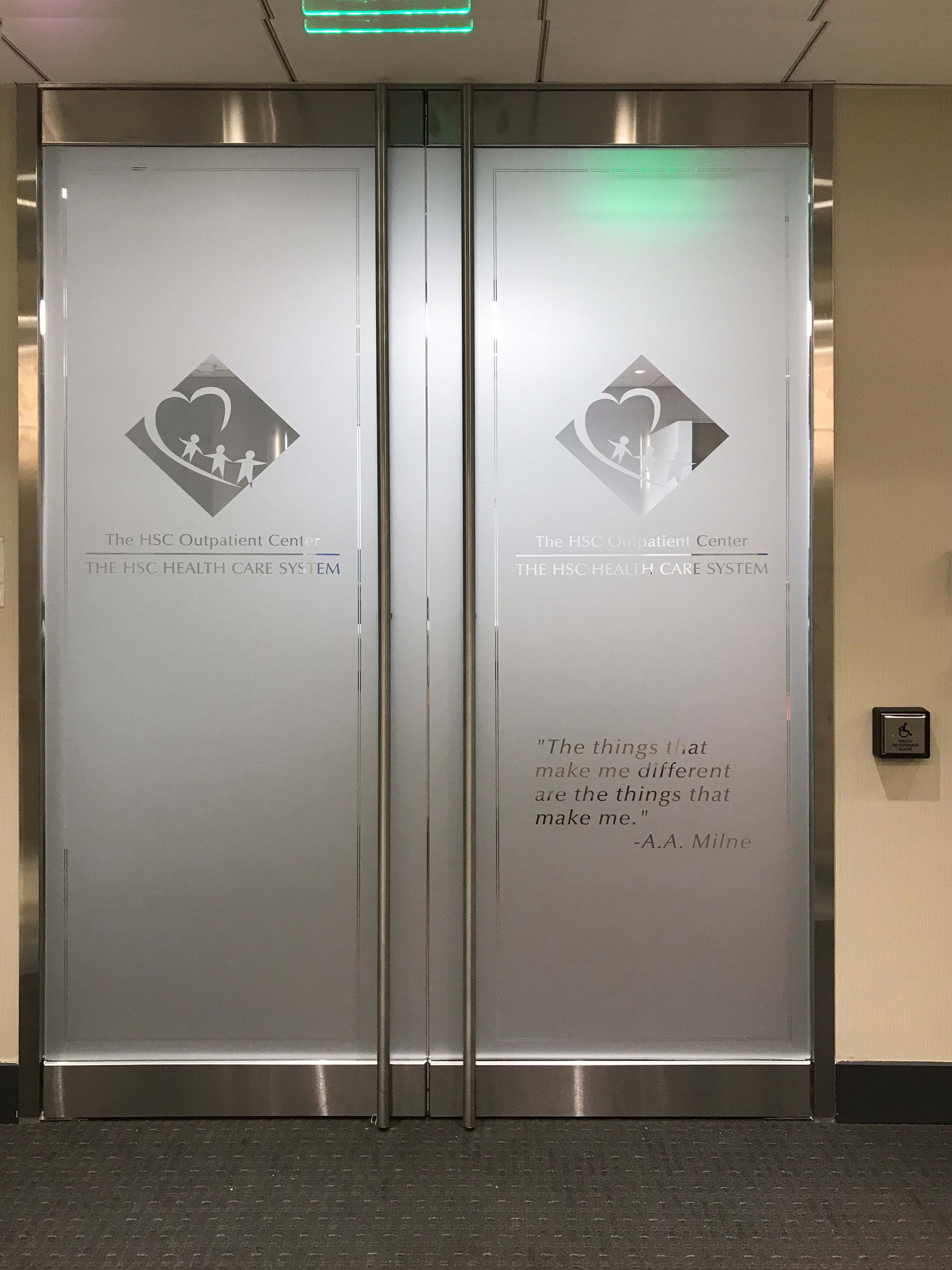 Enhancing Professionalism and Privacy with Frosted Vinyl at HSC Outpatient Center in Rockville, MD