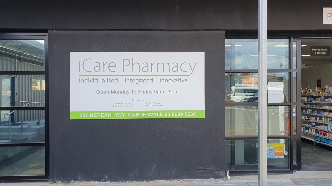 ICare Pharmacy's new Signage