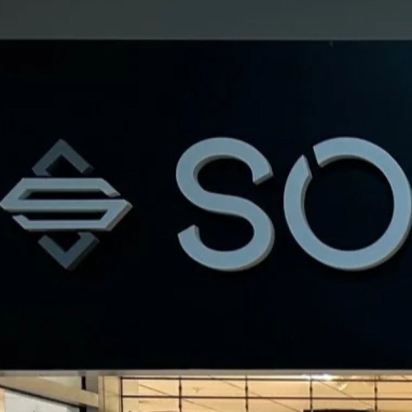 Dimensional lettering pops at Sole and Style at the Capital Mall,