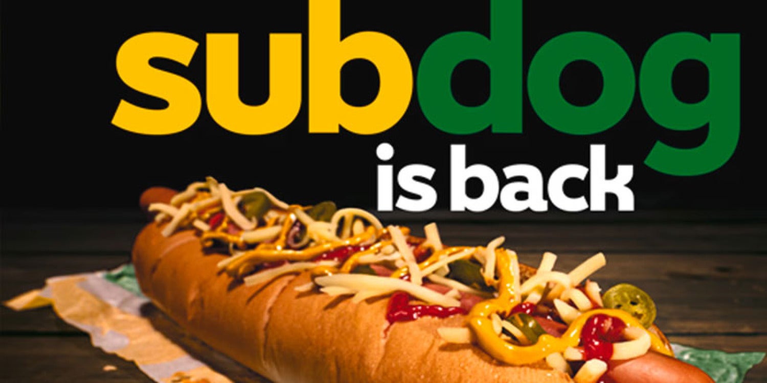The Subway SubDog: A Limited-Time Culinary Delight Set to Conquer Taste Buds from September 2 to October 6, 2024 The Subway SubDog: A Limited-Time Culinary Delight Set to Conquer Taste Buds from September 2 to October 6, 2024