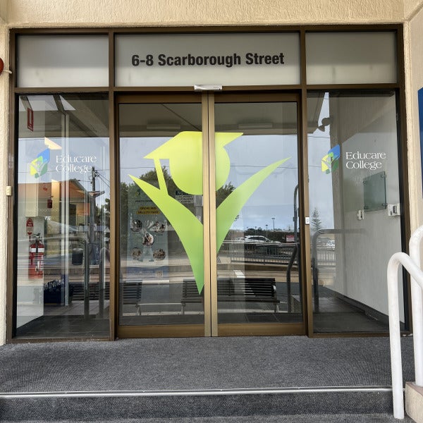 Educare College window and wall graphics
