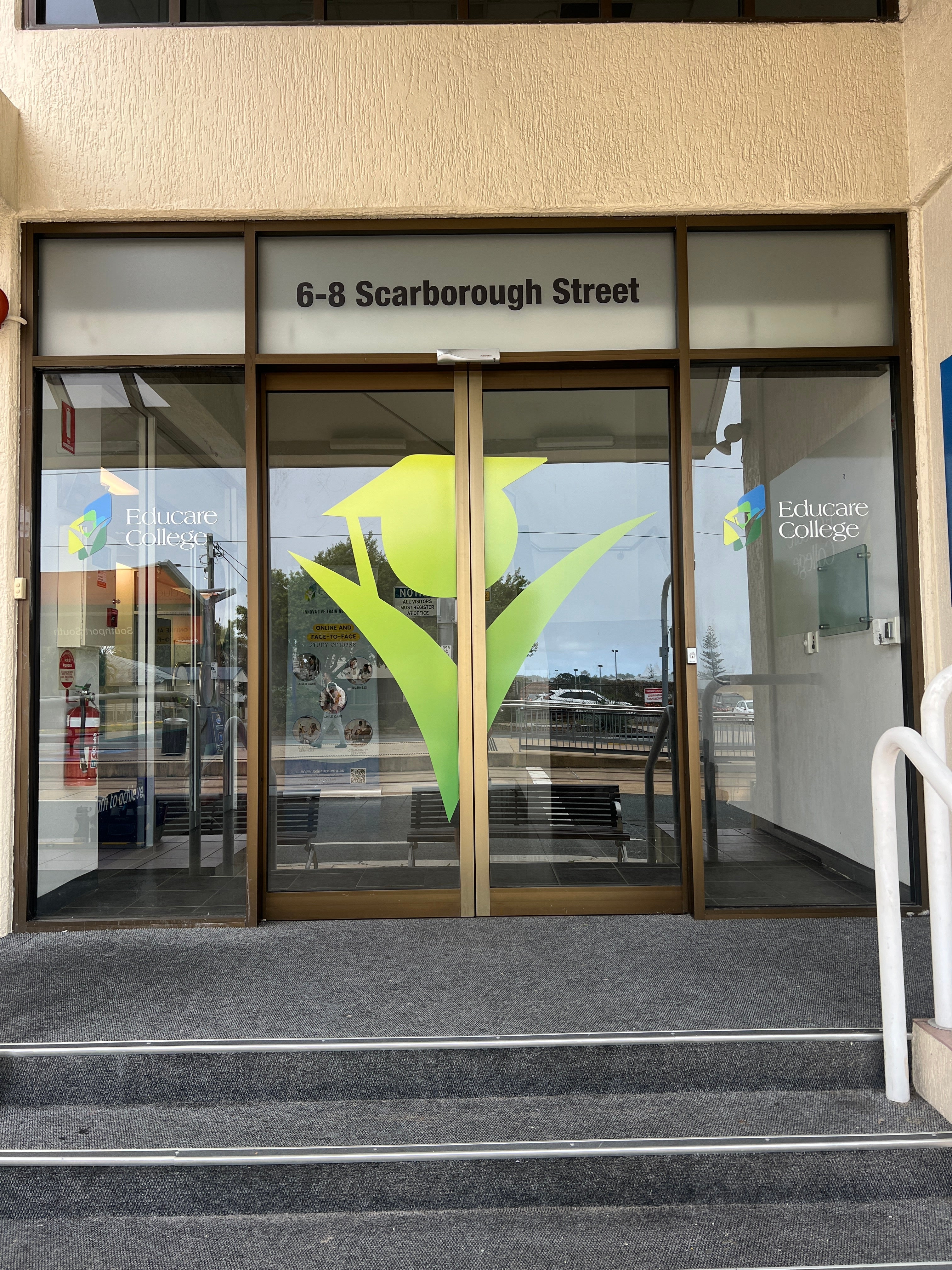 Educare College window and wall graphics