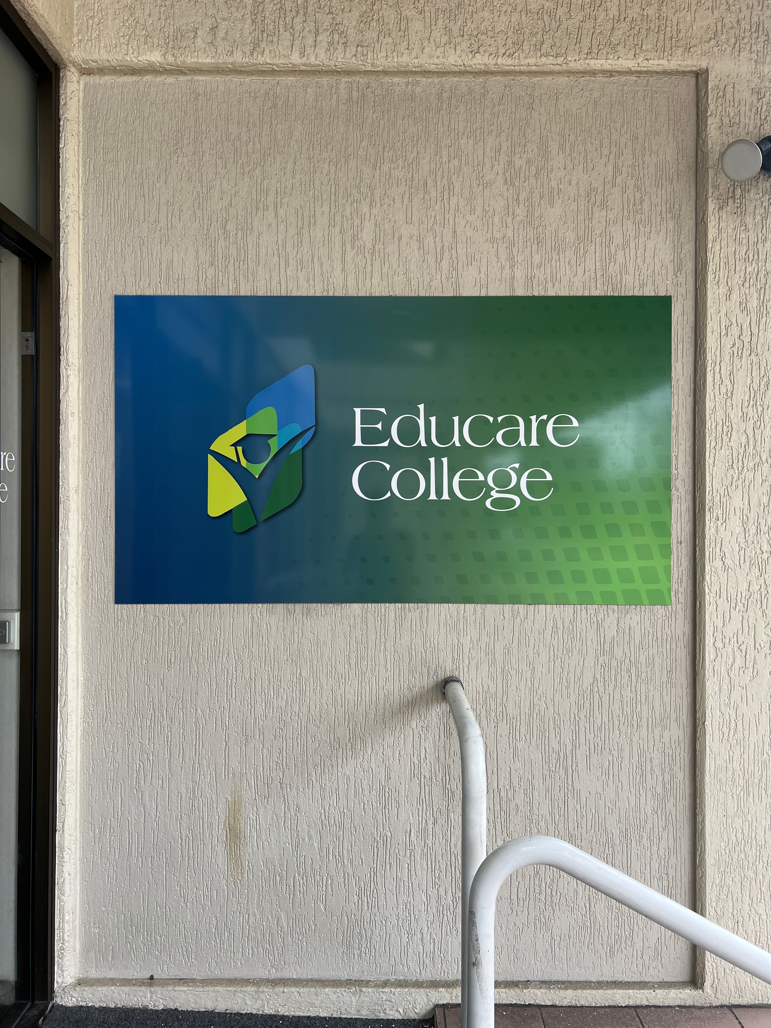 Educare College window and wall graphics