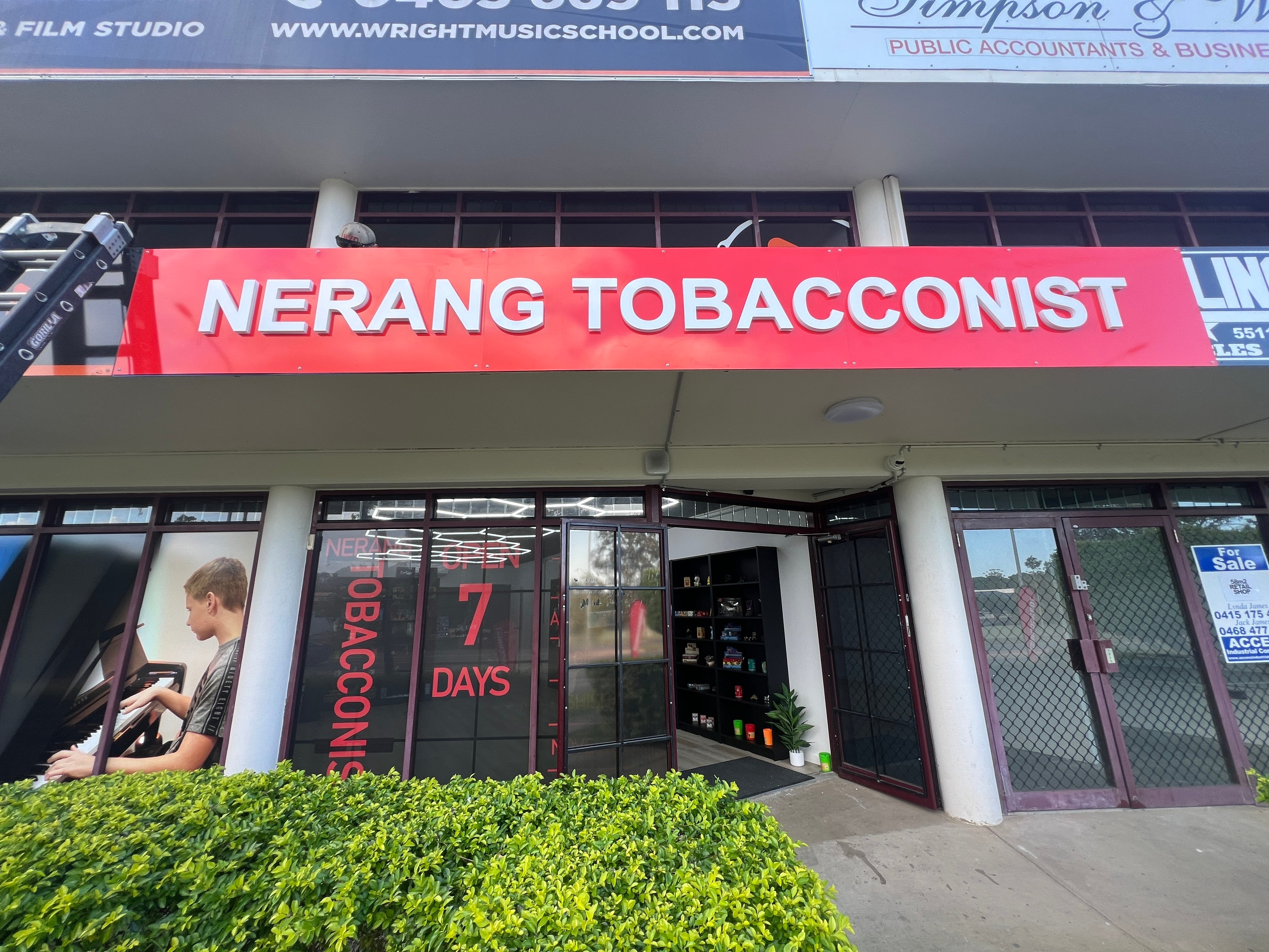 3D backlit fascia sign