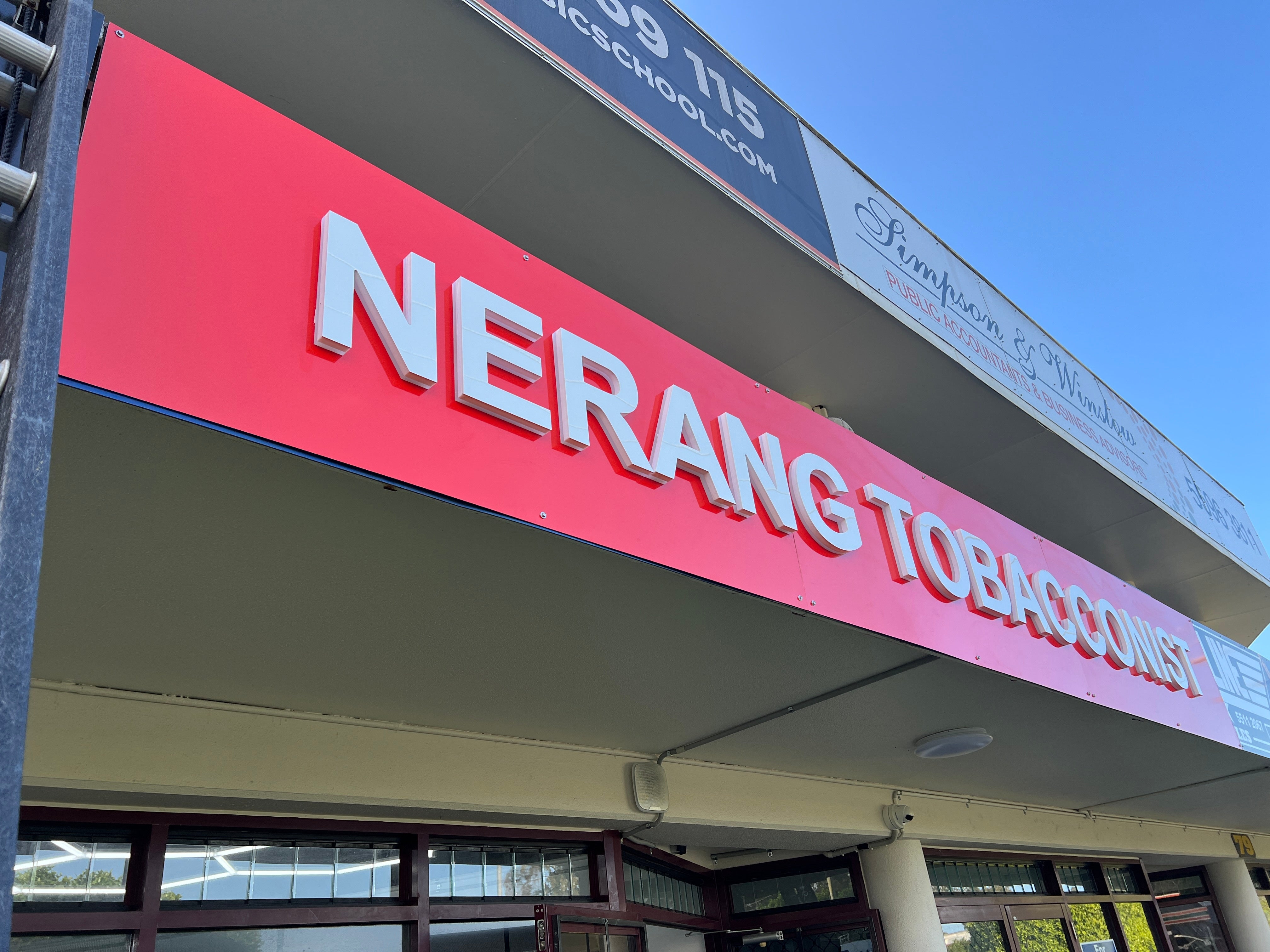 3D backlit fascia sign