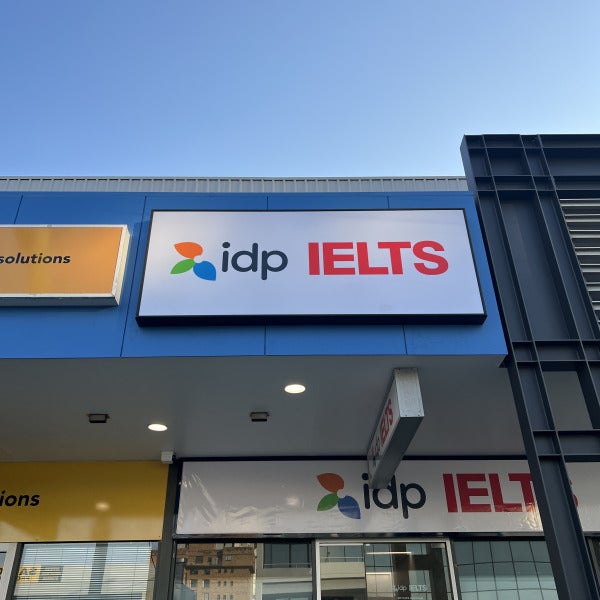 IDP IELTS new office signage