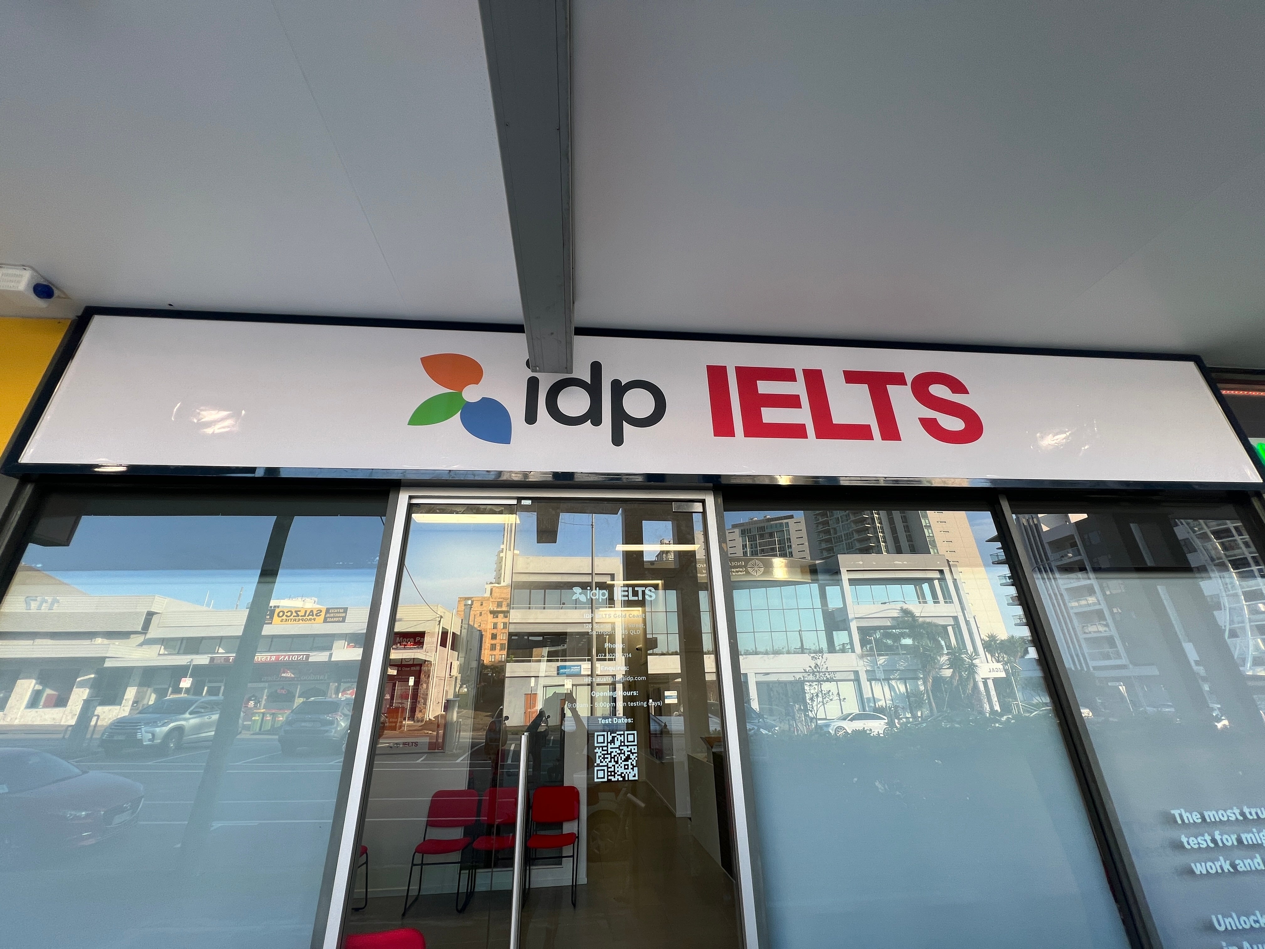 IDP IELTS new office signage