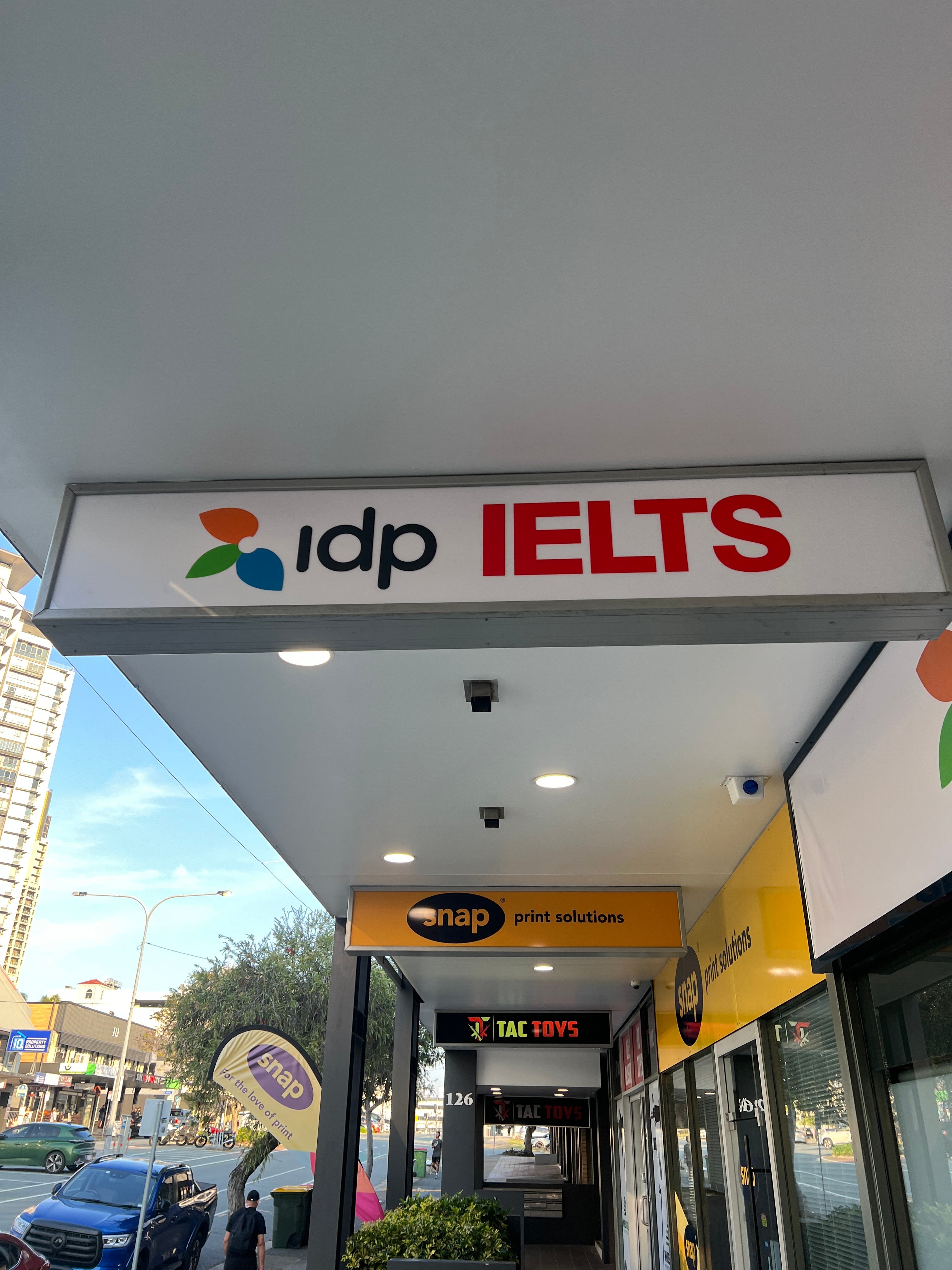 IDP IELTS new office signage