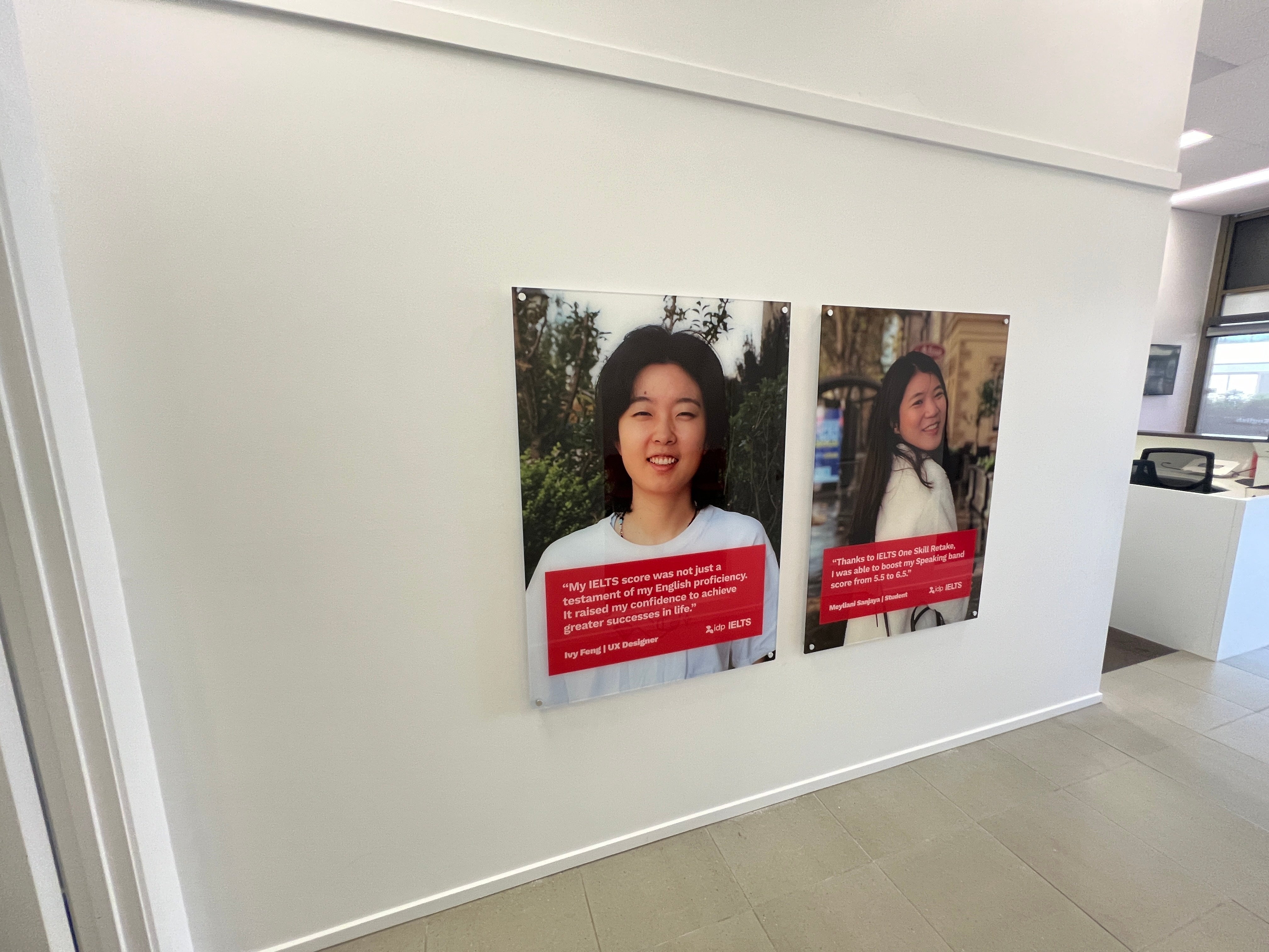 IDP IELTS new office signage