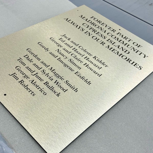 Custom Signs To Remember Precious People - Redmond, WA