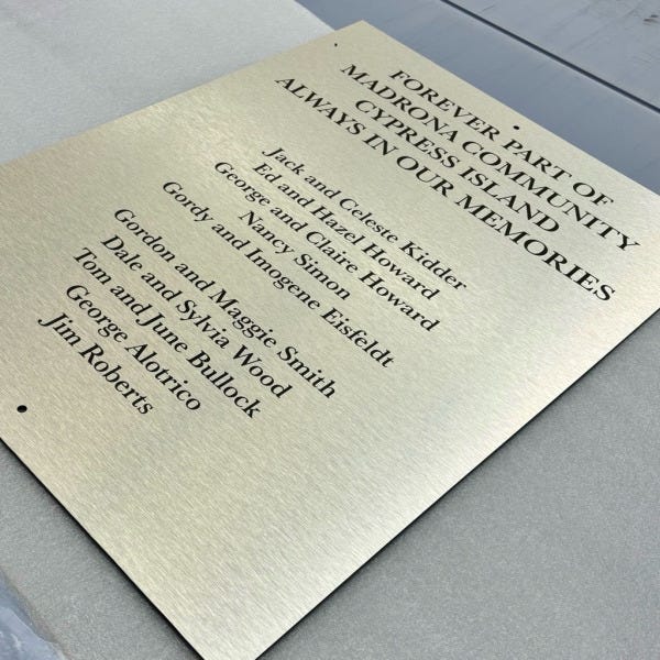 Custom Signs To Remember Precious People - Redmond, WA